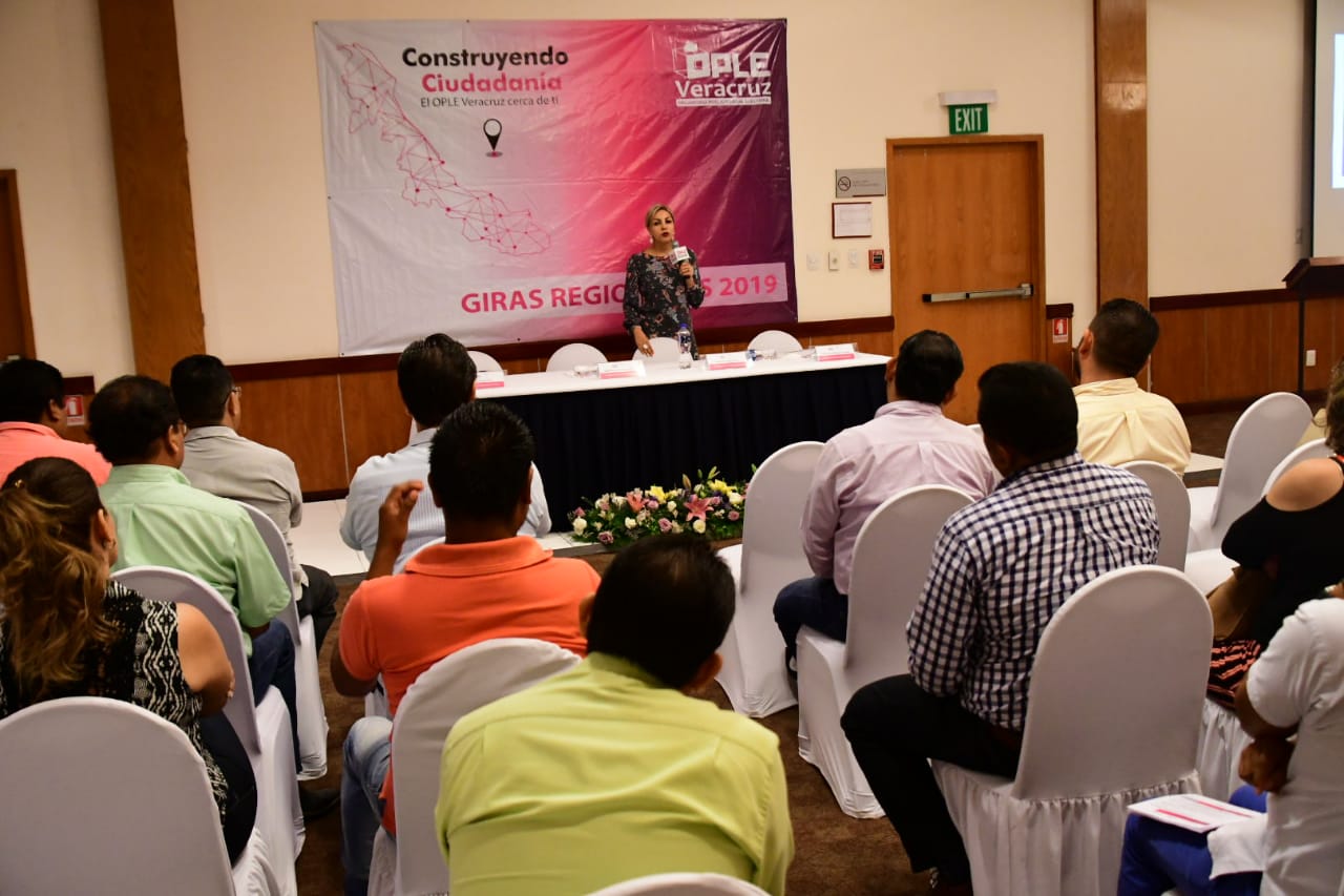 Primer día de actividades de la Segunda Gira: “Construyendo Ciudadanía, el OPLE Veracruz cerca de ti” en la Zona Norte