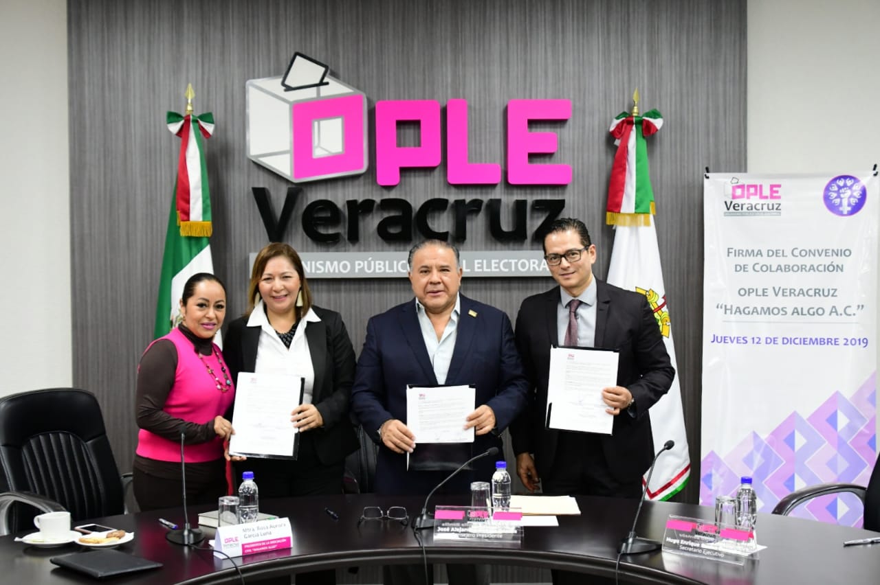 OPLE Veracruz y la Asociación Civil “Hagamos Algo” en contra de la desigualdad y la discriminación