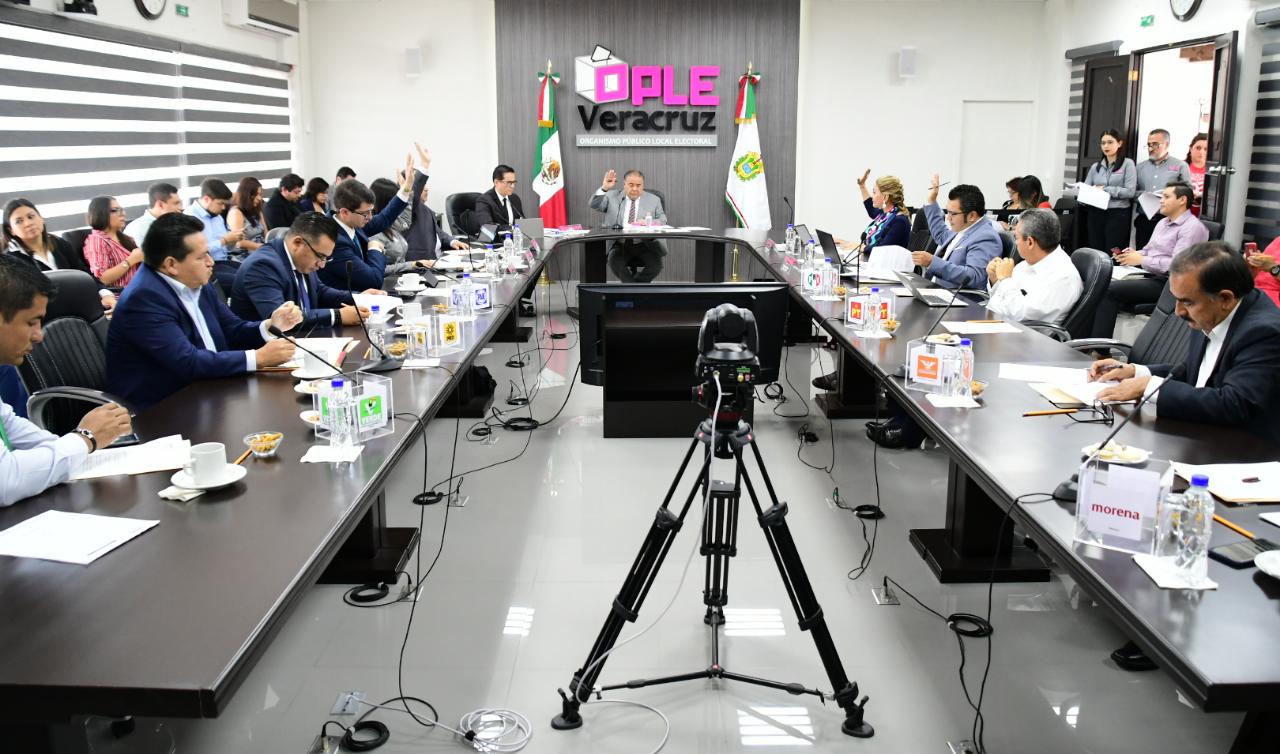 El Consejo General del OPLE Veracruz aprueba diversos informes de actividades