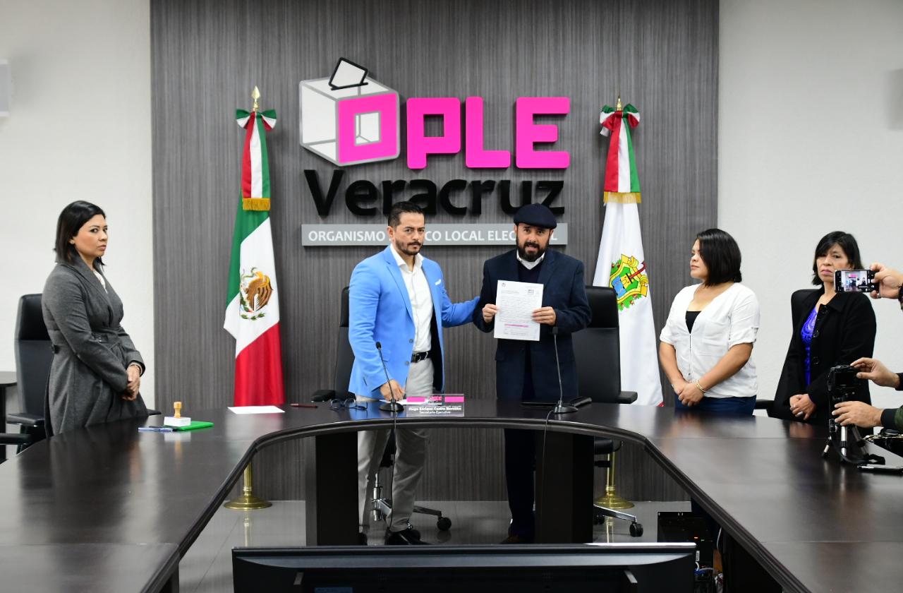 Organización Bienestar y Justicia Social presenta ante el OPLE Veracruz, la solicitud de registro para constitución de Partido Político Local