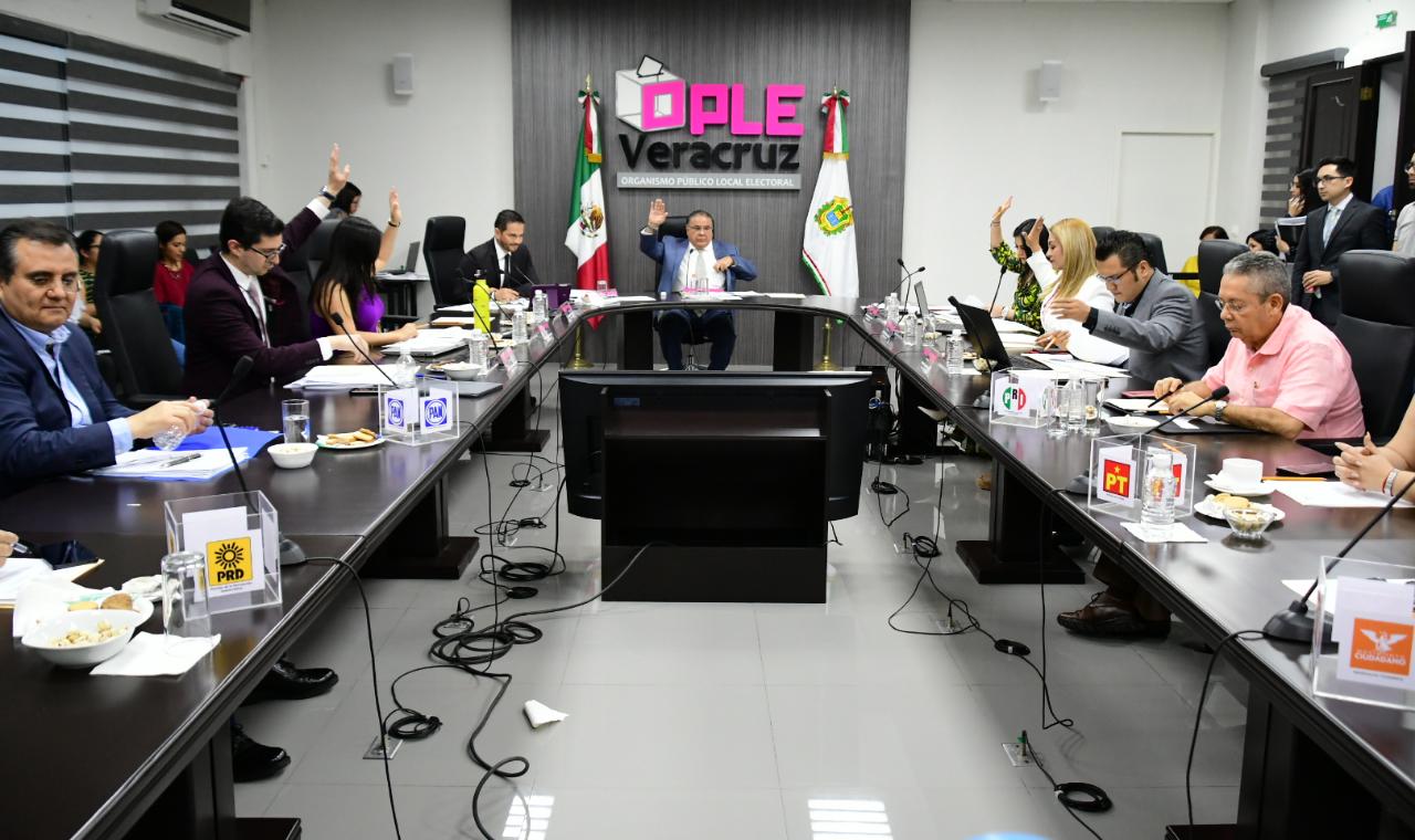 CG del OPLE Veracruz aprueba dictámenes de fiscalización de las organizaciones: “TXVER A.C.” y “¡Podemos!”