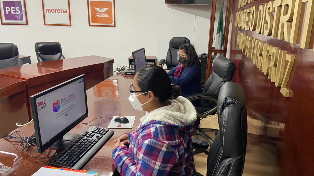 Universidad Veracruzana aplicó 3,771 exámenes en línea para los Consejos Distritales del OPLE Veracruz