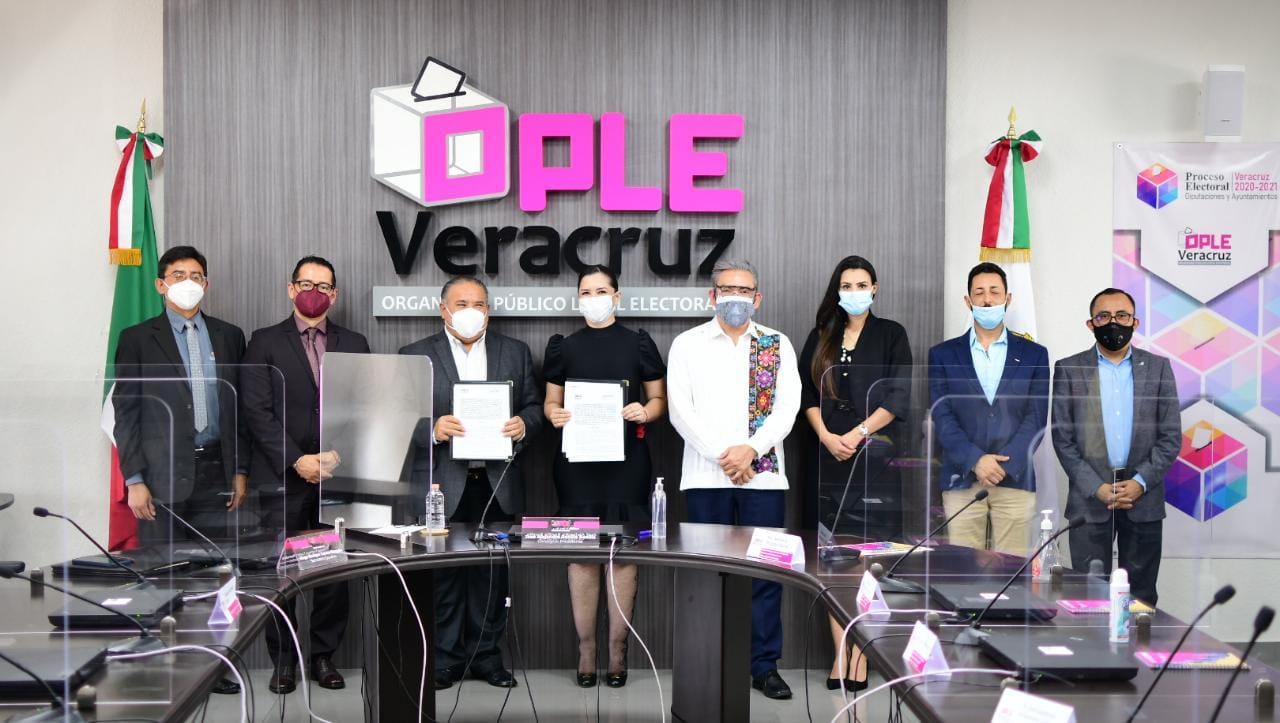 OPLE Veracruz y el Sistema Estatal Anticorrupción, firman Acuerdo de Colaboración para garantizar un Proceso Electoral Local Ordinario libre de corrupción.